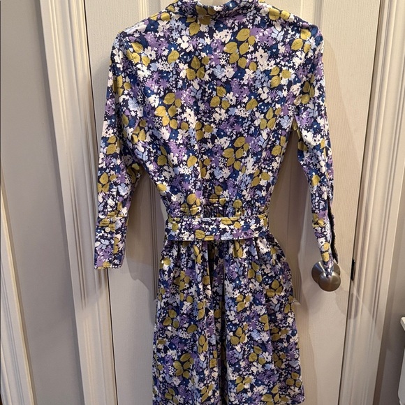 Land’s End blue floral shirt dress size 8 - Picture 5 of 5